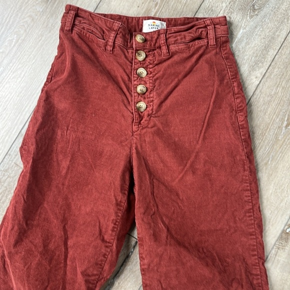 Marine Layer Bridget Corduroy
Crop Pant Size 6 Brown Red Rust - Picture 3 of 12